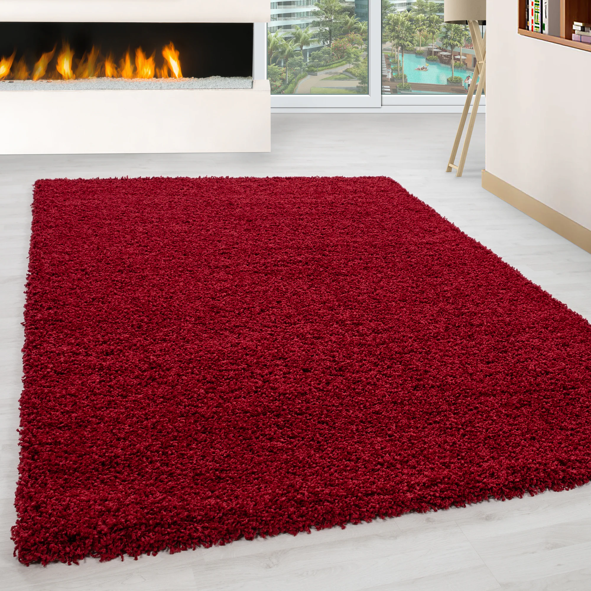 Hochflor Teppich - Gemütlicher Langflor, Pflegeleichter Shaggy Flokati