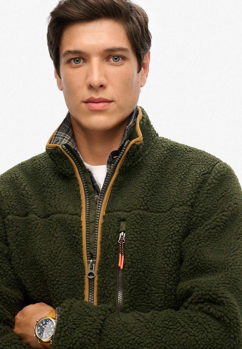 SUPERDRY<br>Lã Sherpa com zíper