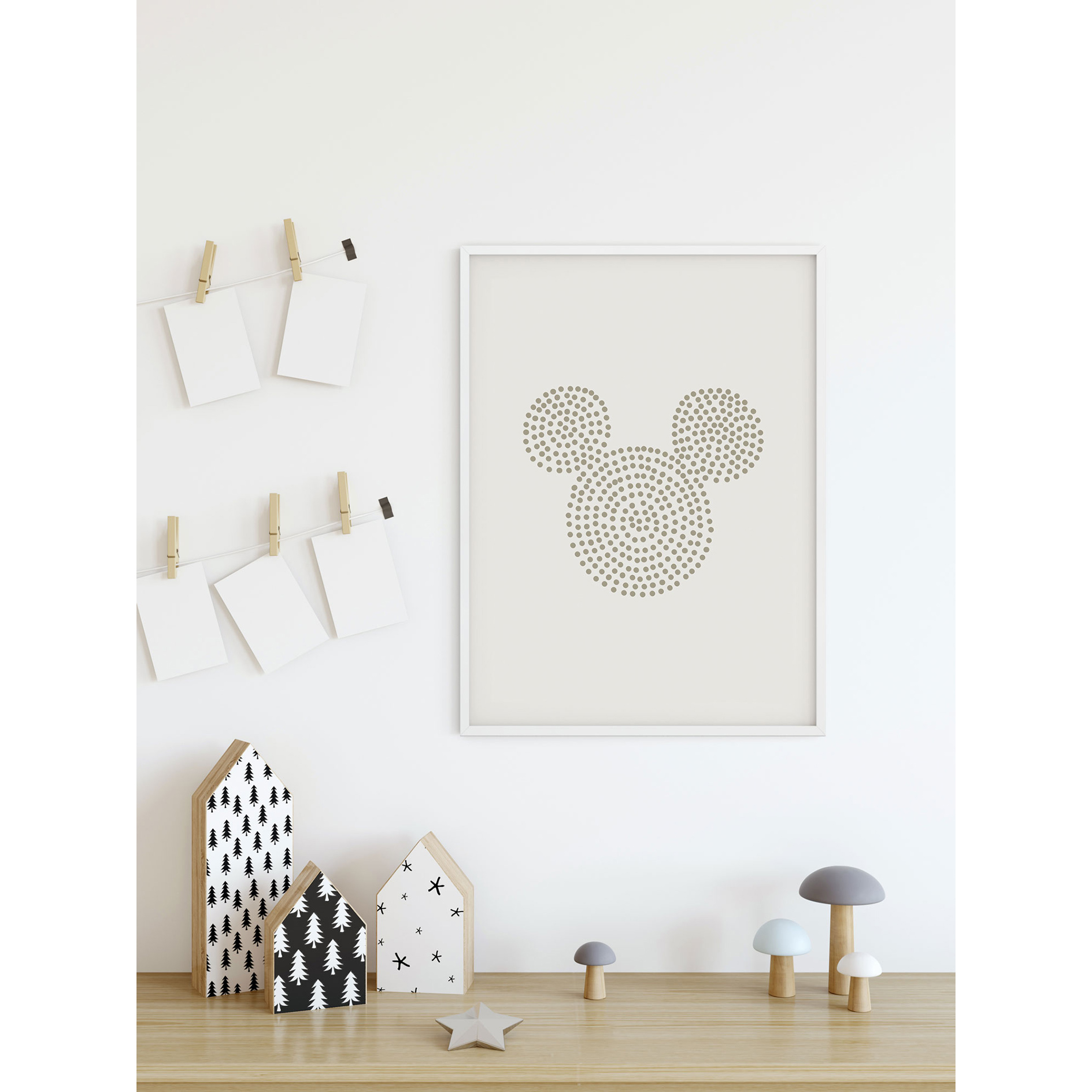 Wandbild MICKEYS SCORE - beige - 50x70 cm