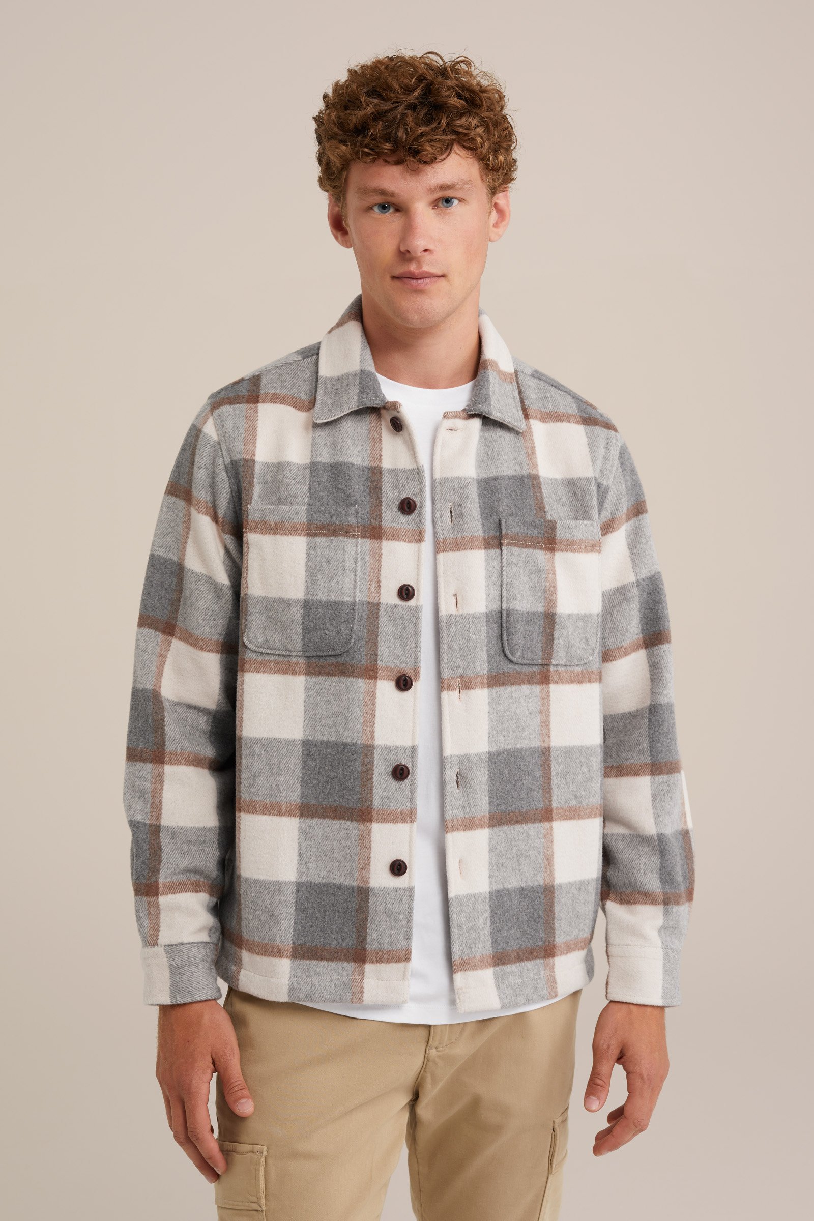 overshirt met dessin WE Fashion Grijs