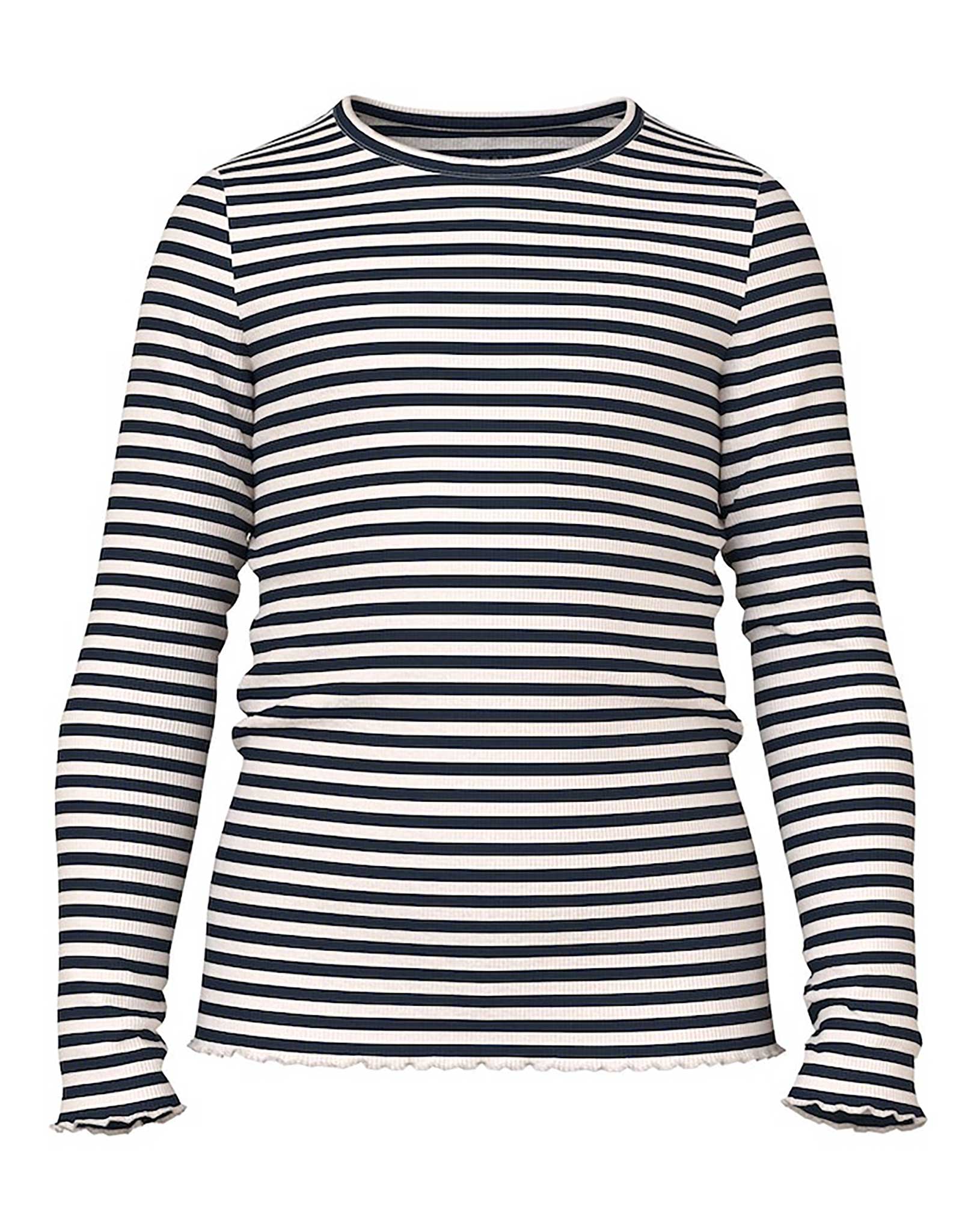 Langarmshirt NKFVEMMA STRIPES in jet stream