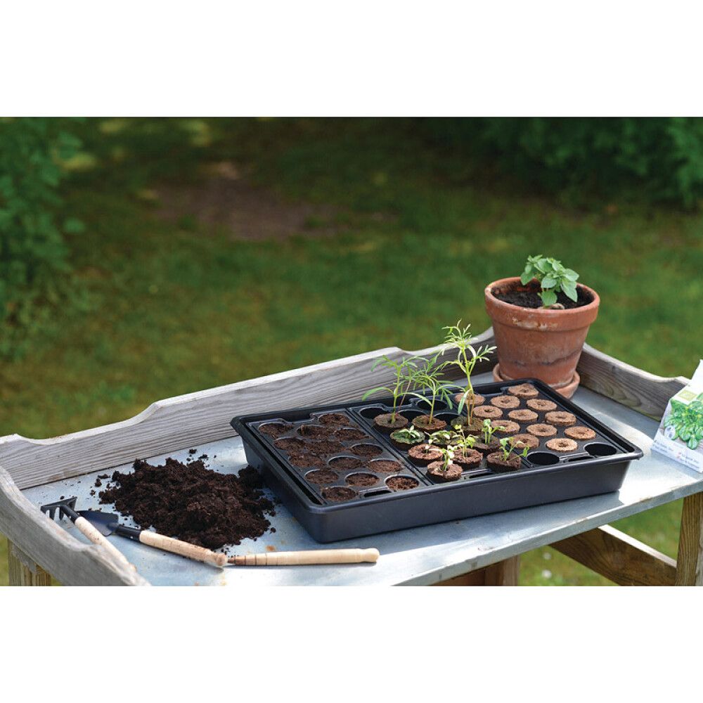 MINIPLUGGBRETT NELSON GARDEN SOLID 23X37CM SVART