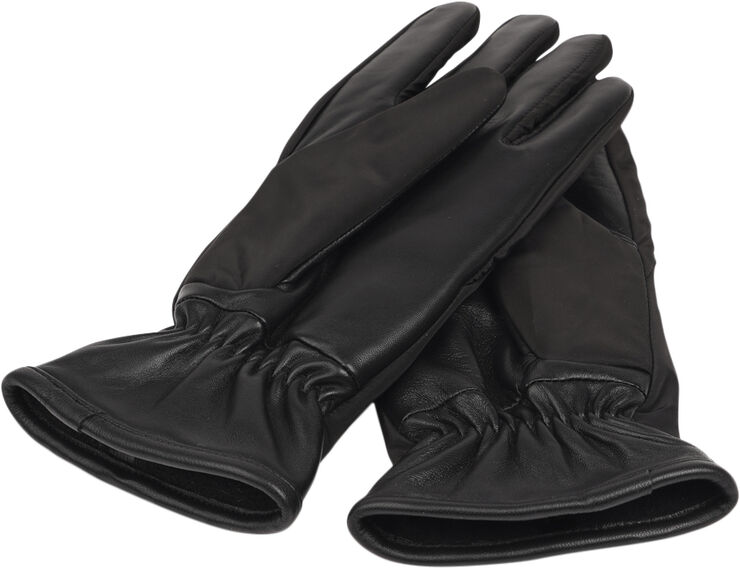 Lovelies SANDRIA - WARM NYLON GLOVES WITH FLEECE LINING Black