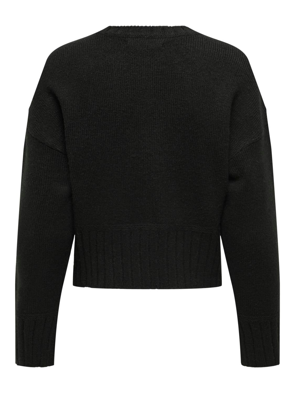 ONLALLIE Strickpullover Black