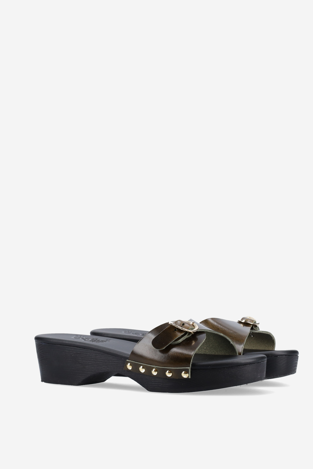 Omonia leather platform sandals