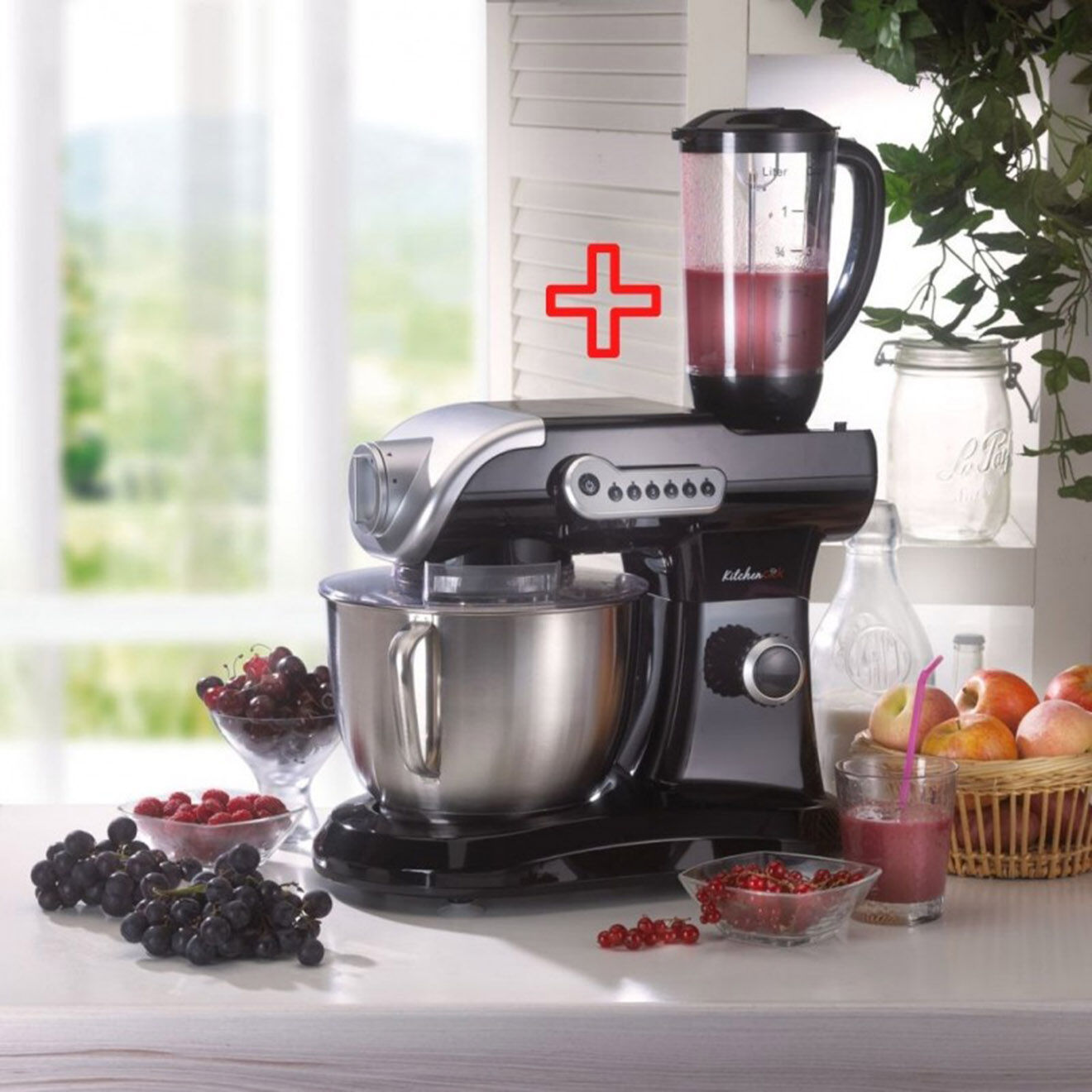 Kitchencook Robot multifonctions noir - 5 L
