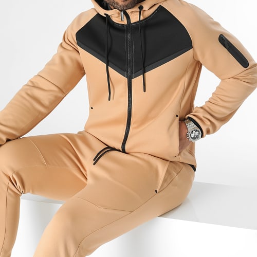 Ensemble De Survetement Bicolore 0124 Beige