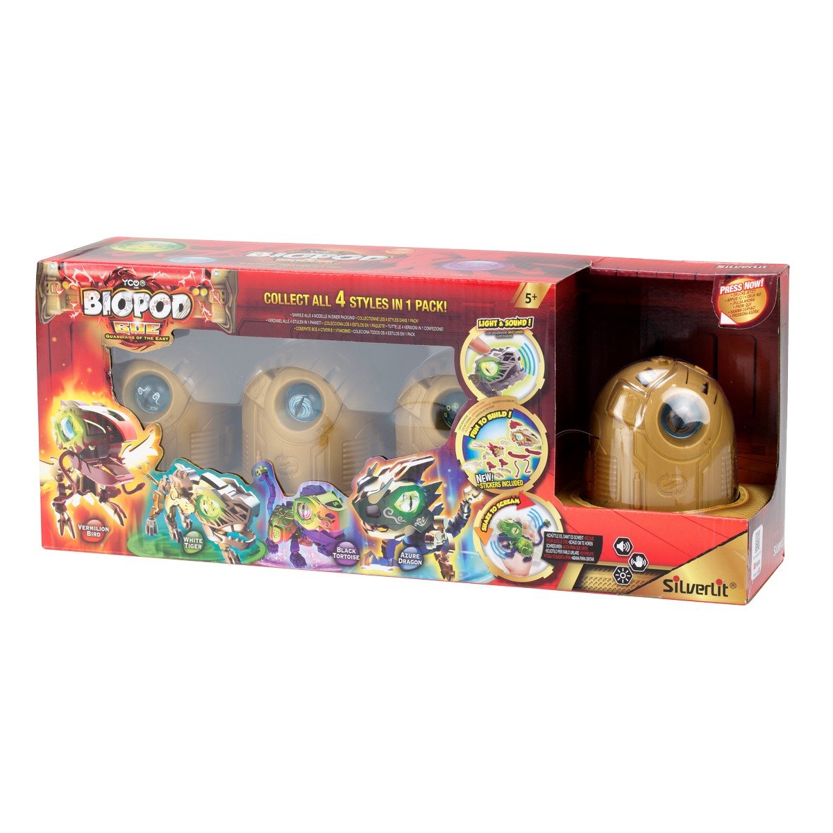 Biopod Guardians of the East - Pack de 4 dinosaures à construire