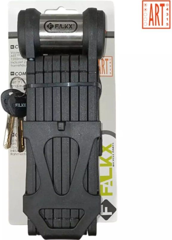 Falkx - Compact Vouwslot - zwart - ART-2 Gecertificeerd - incl. Framehouder