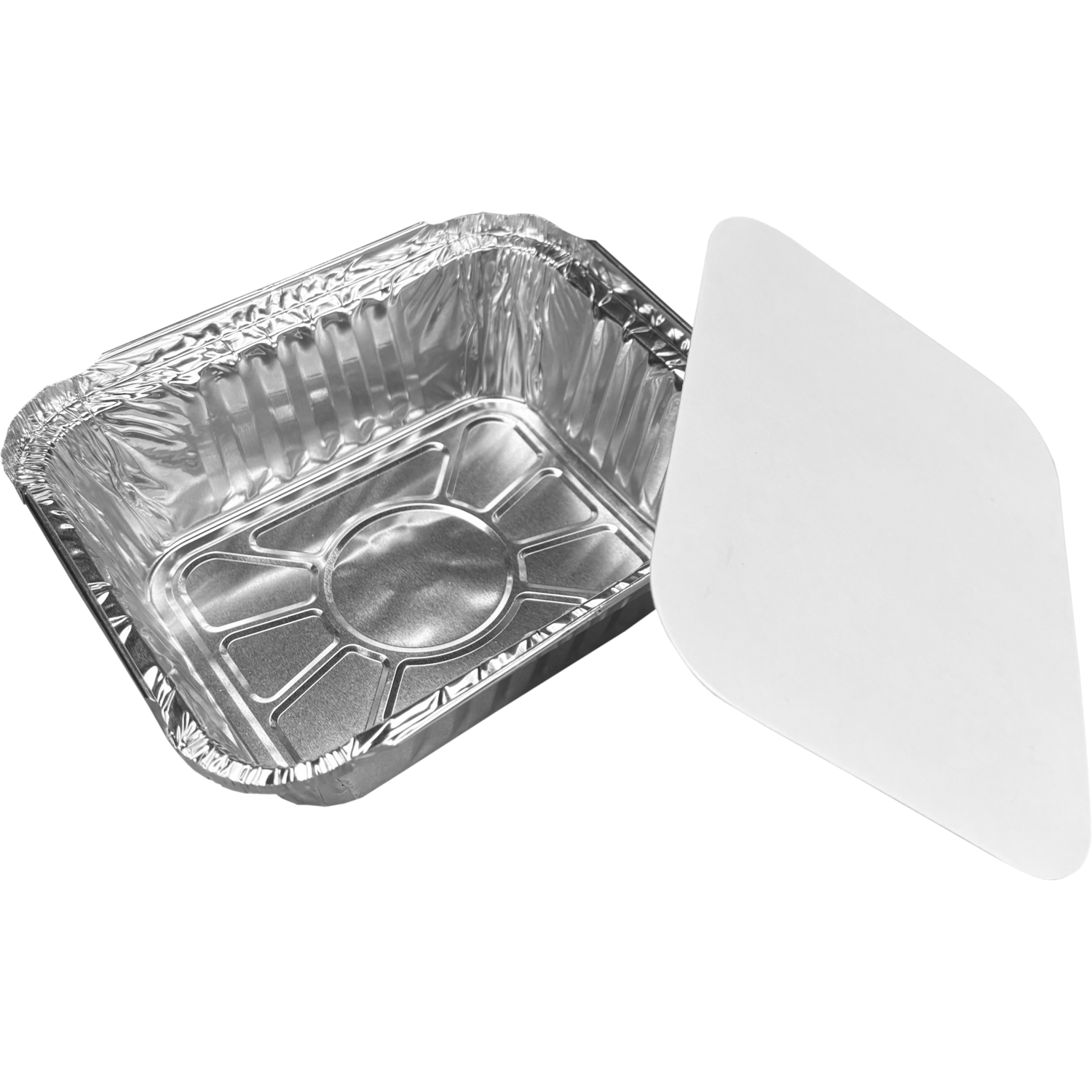Depa Bak, Aluminium, 450ml, opstaande rand, incl. deksel, 142x116x41mm, zilver
