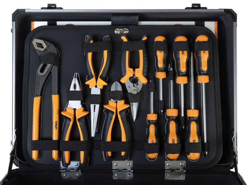 STRUCT Werkzeugkoffer 152-teilig Handlicher Trolley mit Teleskopgriff