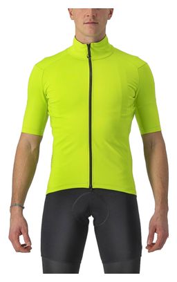 Maillot Manches Courtes Castelli Perfetto RoS 2 Wind Jaune Fluo