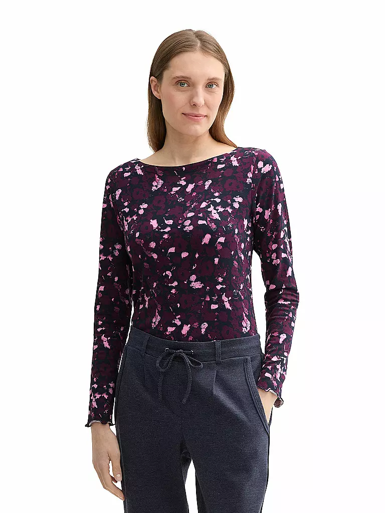 TOM TAILOR Langarmshirt beere