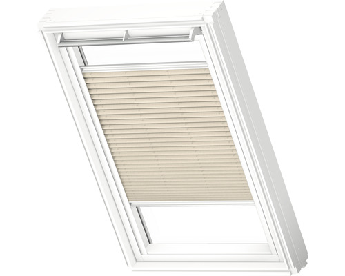 Velux plisségordijn, handmatig, champagne, effen kleur, FHL C02 1283S