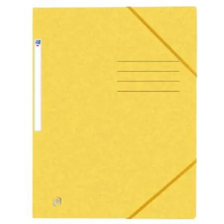 Oxford Eckspannmapper TOP FILE+, A4 gelb 3 Einschlagklappen