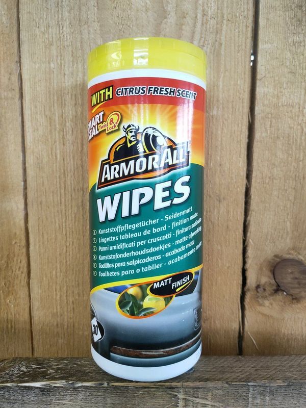 Armor All - Matt Dashboard Wipes - 30 Stuks - Reiniging voor Vinyl en Rubber