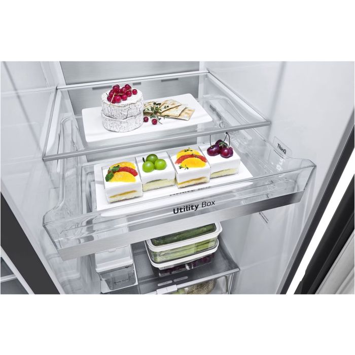 LG Side-by-Side GSLV91MCAC Matte Black - interner Wassertank