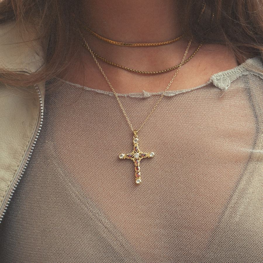Timi Of Sweden Nori Link Chain Necklace Stainless Steel Gold