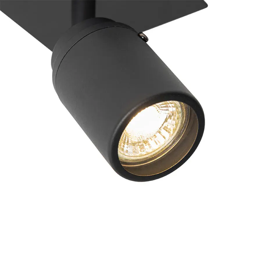 Qazqa opbouwspots ducha zwart gu10