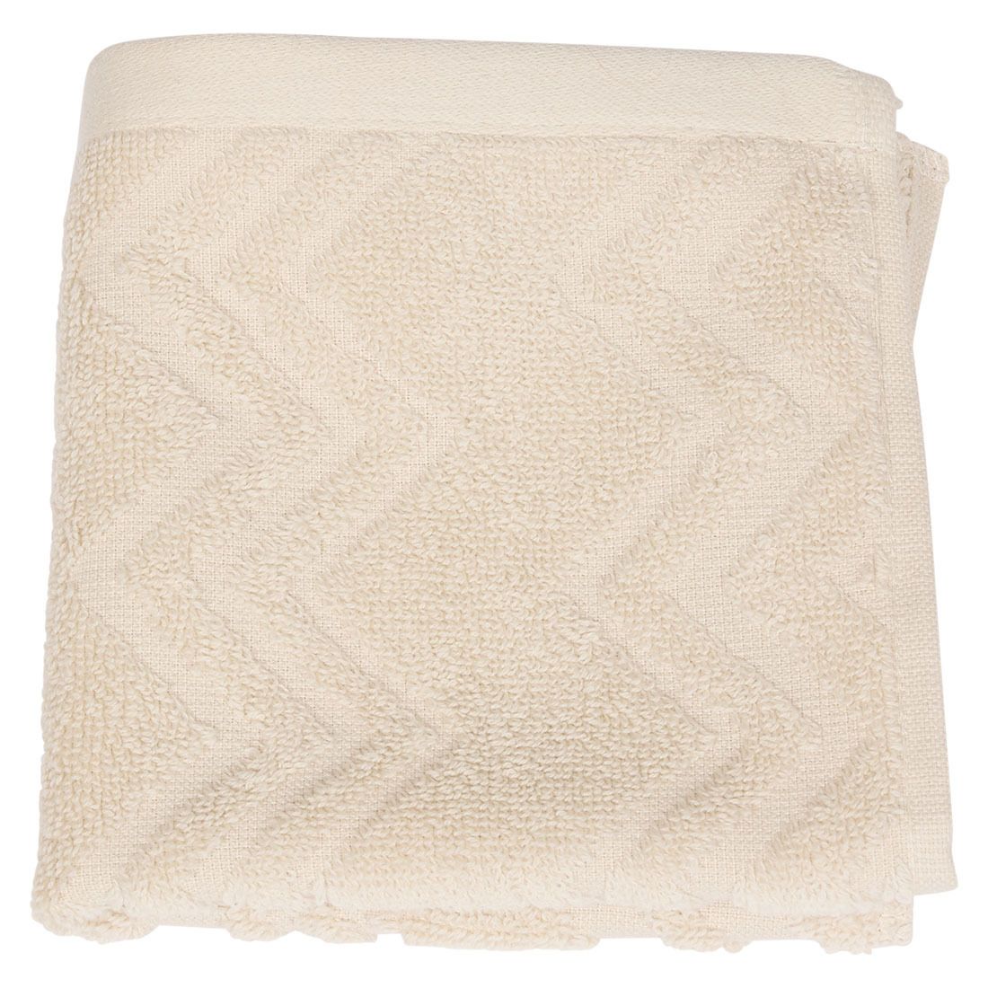 Zig Zag ensfarget håndkle 70x130