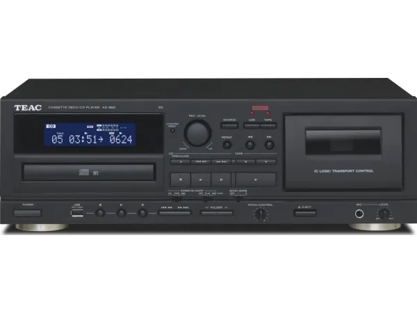 TEAC AD-850-SE/B, 5 kg, Sort, Personlig CD-afspiller