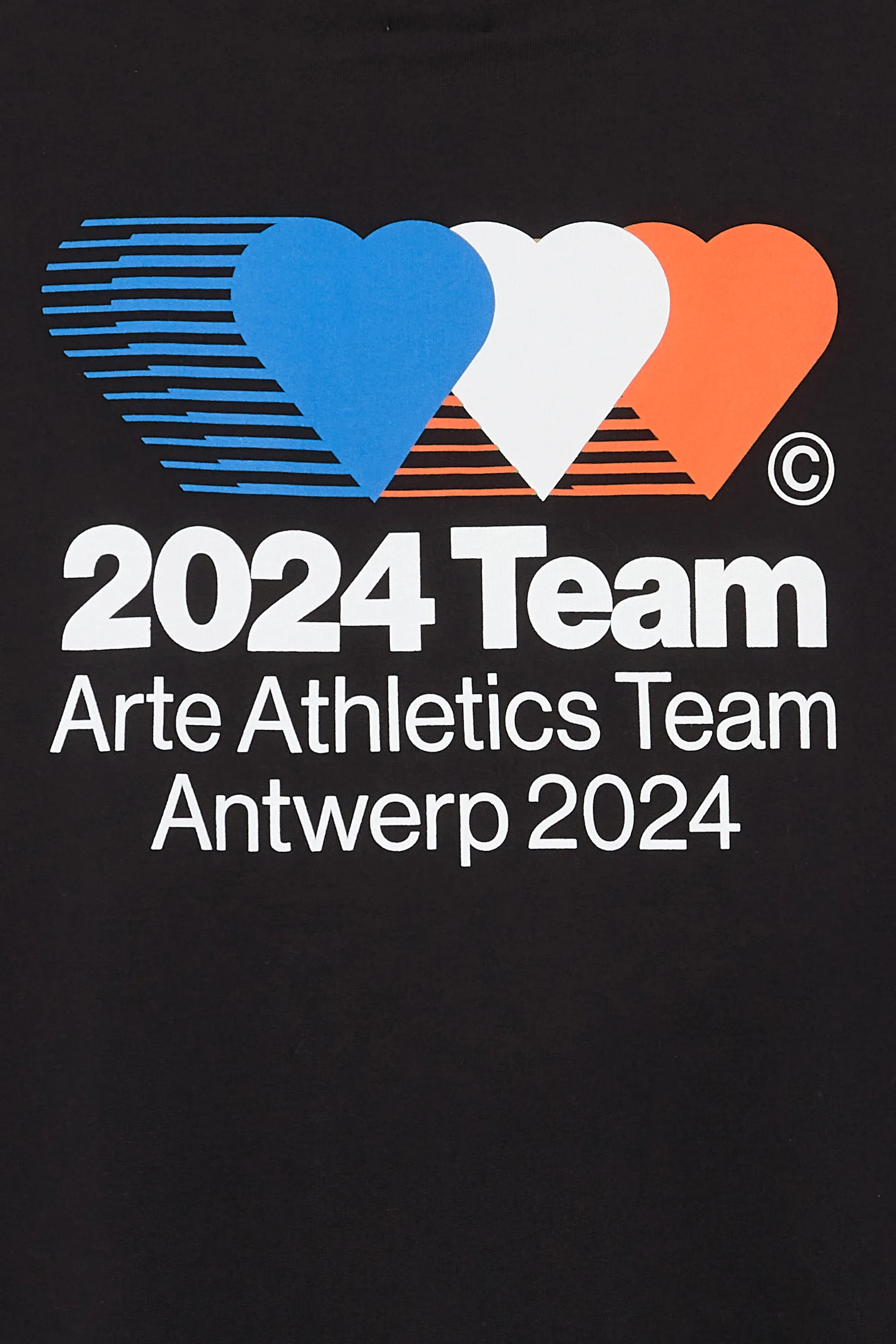 ARTE ANTWERP Hoodie Hank Back Team  Noir