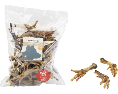 Beeztees Kippenpootjes Hondensnack 500g Kauw