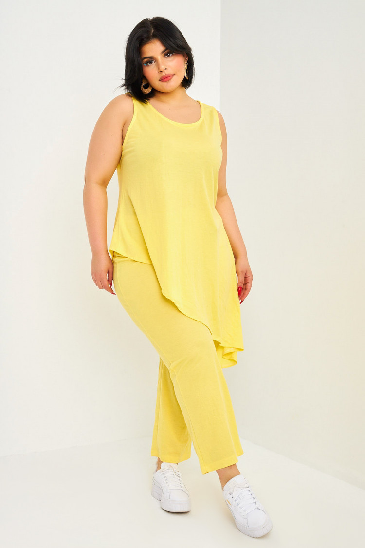 Ensemble jaune top + pantalon