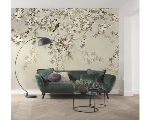 Vliesbehang LJX6-027 Le Jardin Love Birds 6-delige set 300 x 250 cm