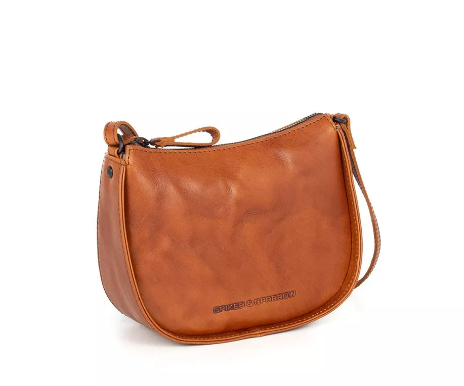Spikes & Sparrow Emilie Crossbody Tas Brandy
