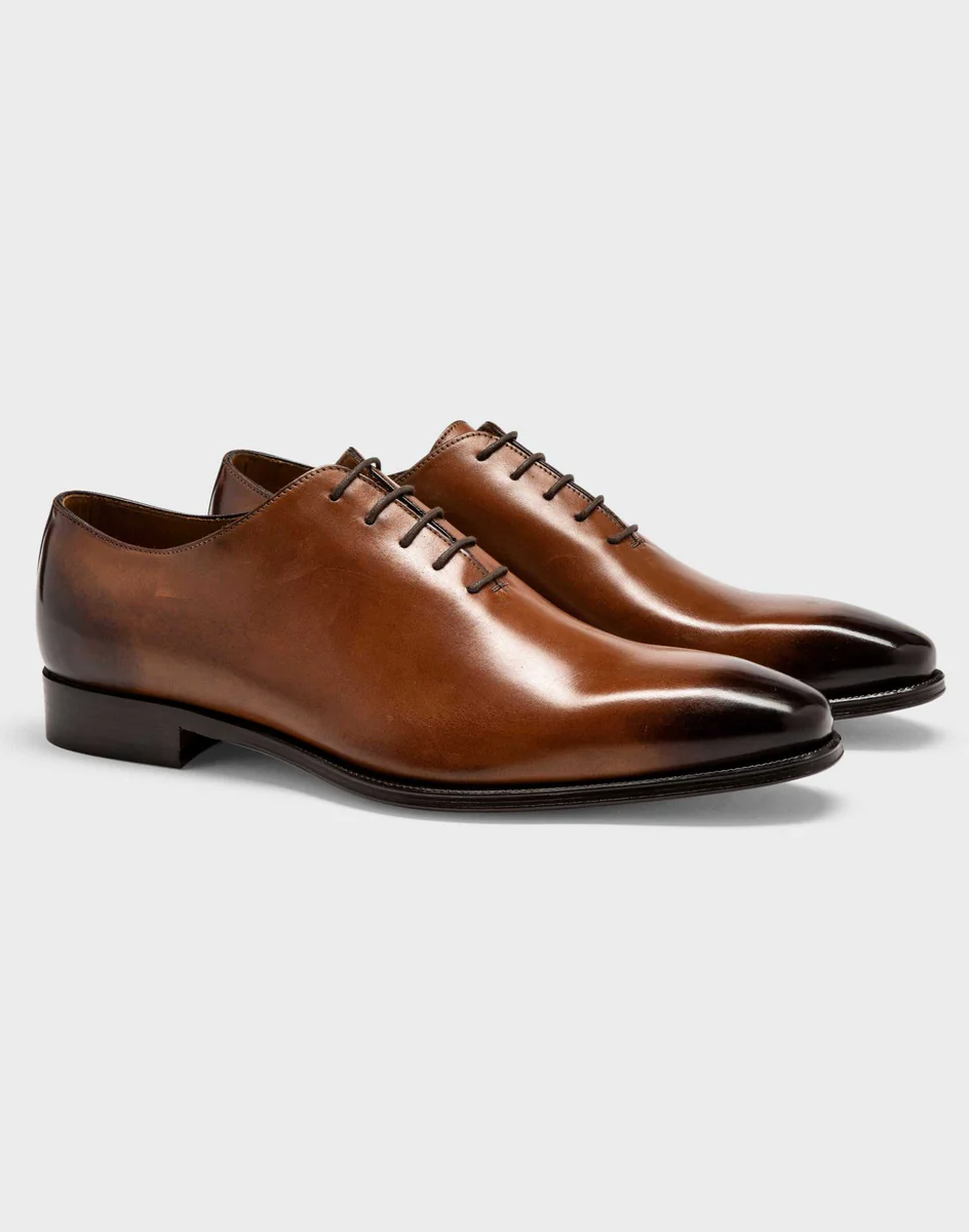 Richelieu cuir marron clair