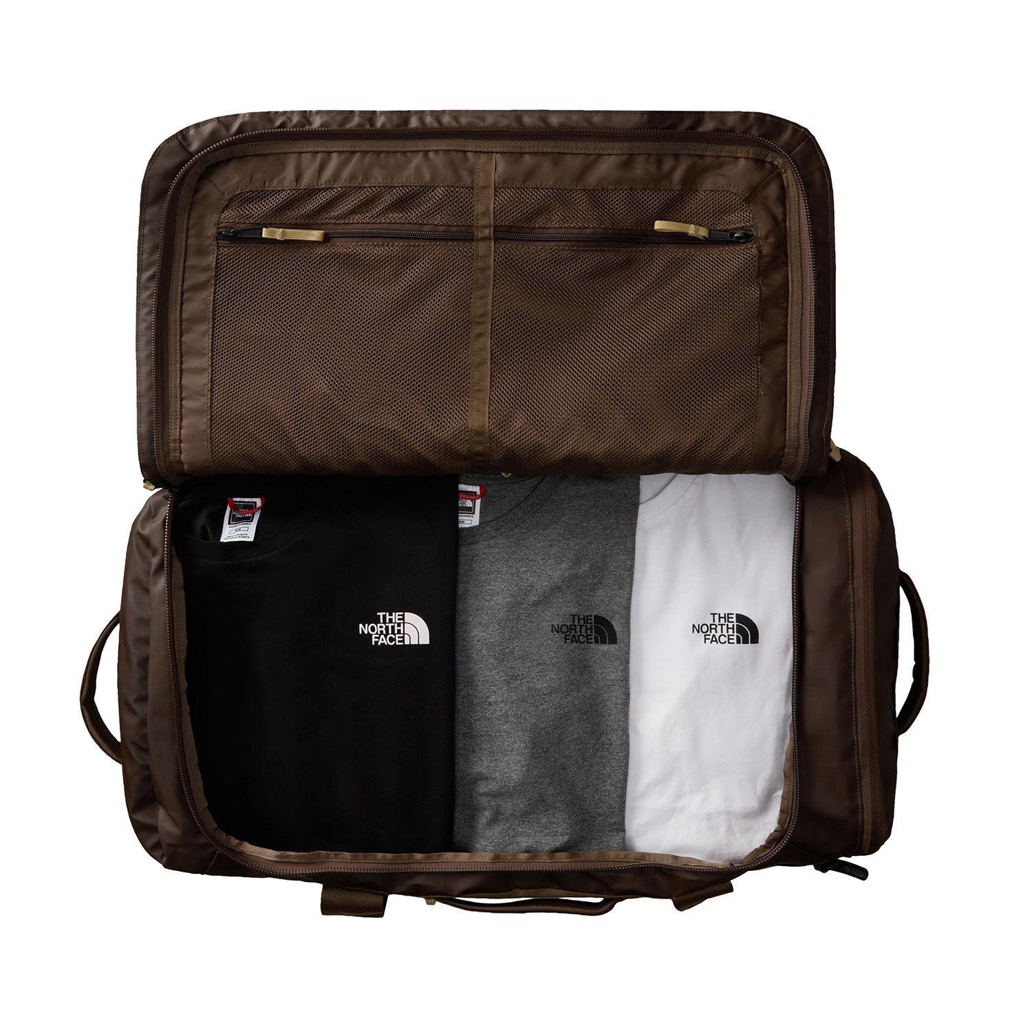 The North Face Base Camp Voyager Duffel 62L smokey brown/khaki stone