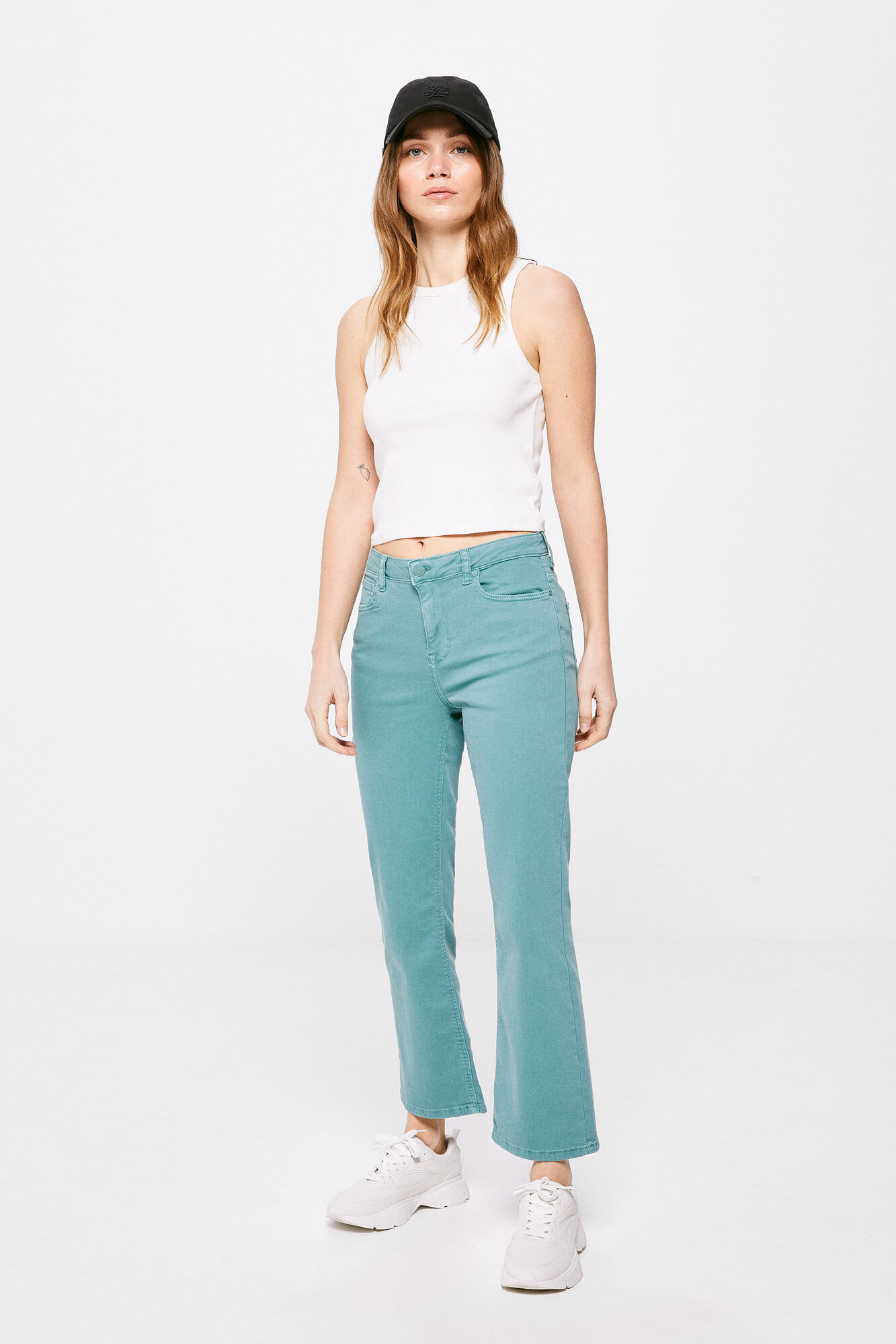 Calça jeans Kick Flare Eco Dye - verde