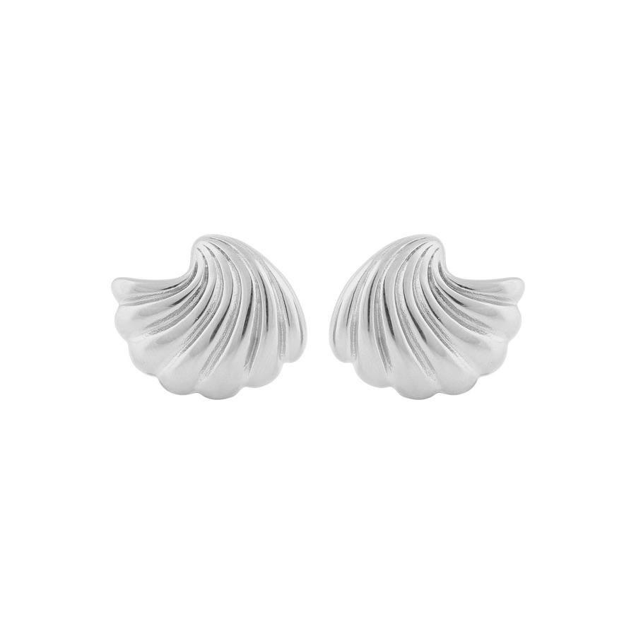 Snö Of Sweden Dakota Twist Small Earring Plain Silver