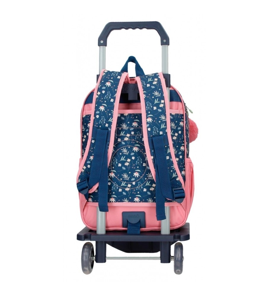 Enso Mochila escolar Ciao Bella 38 cm com vagão marinho