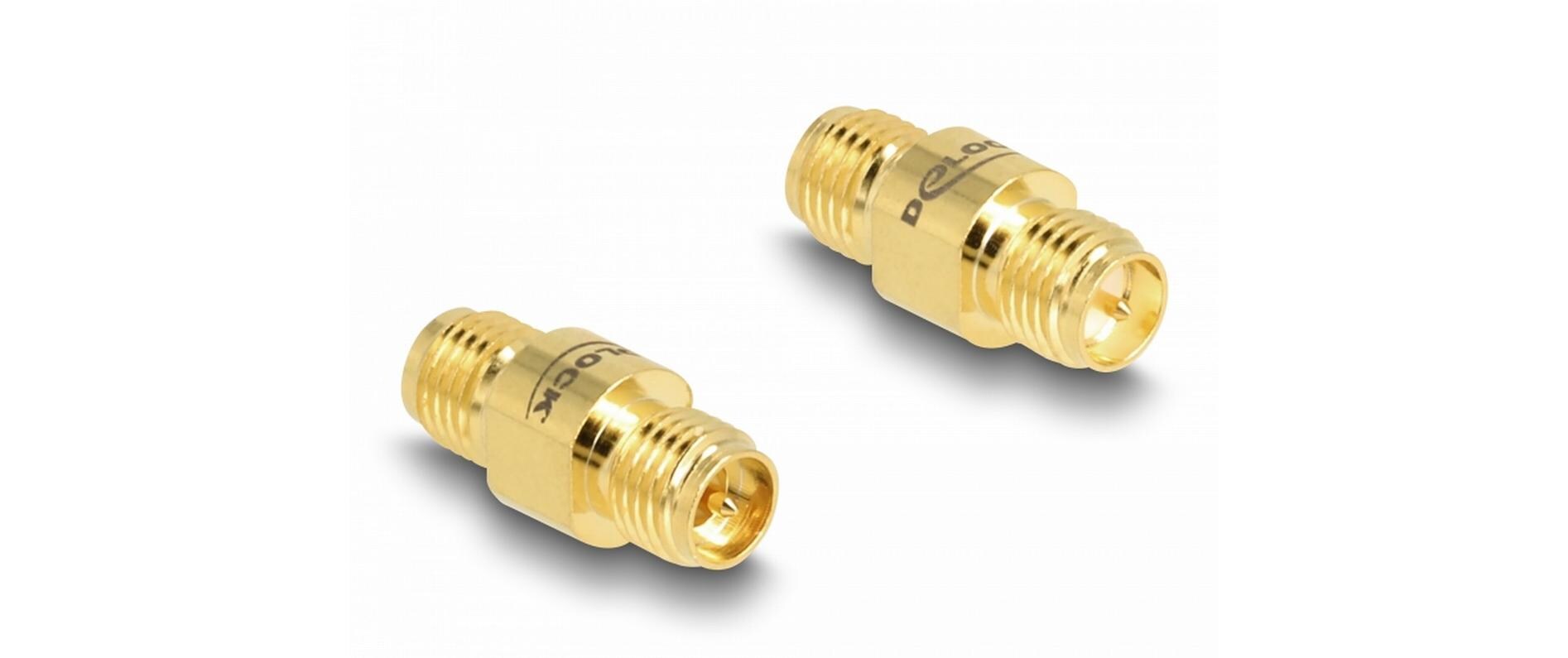 Antennenadapter C6801, RP-SMA Buchse (f) - RP-SMA Buchse (f)Delock Adapter RP-SMA Buchse zu RP-SMA Buchse C6801