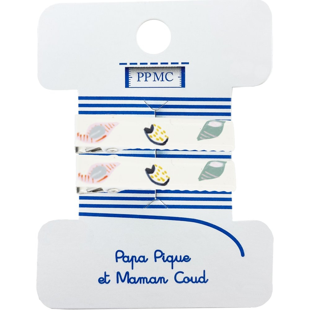 Petite Barrette Croco Cr072 Coquillages Et Crustacés