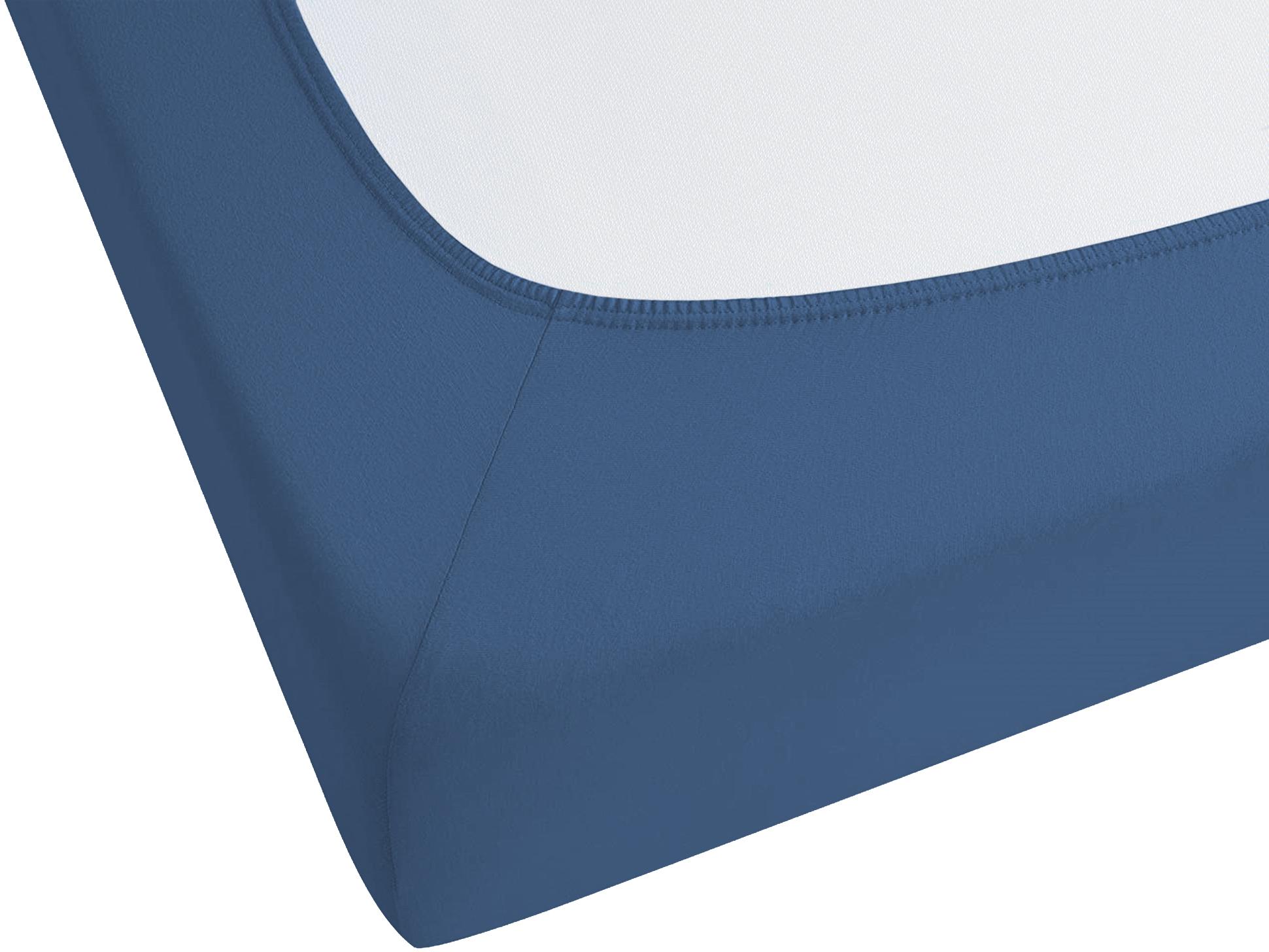 Hoeslaken JANBU Katoen 200 x 200 cm Marineblauw