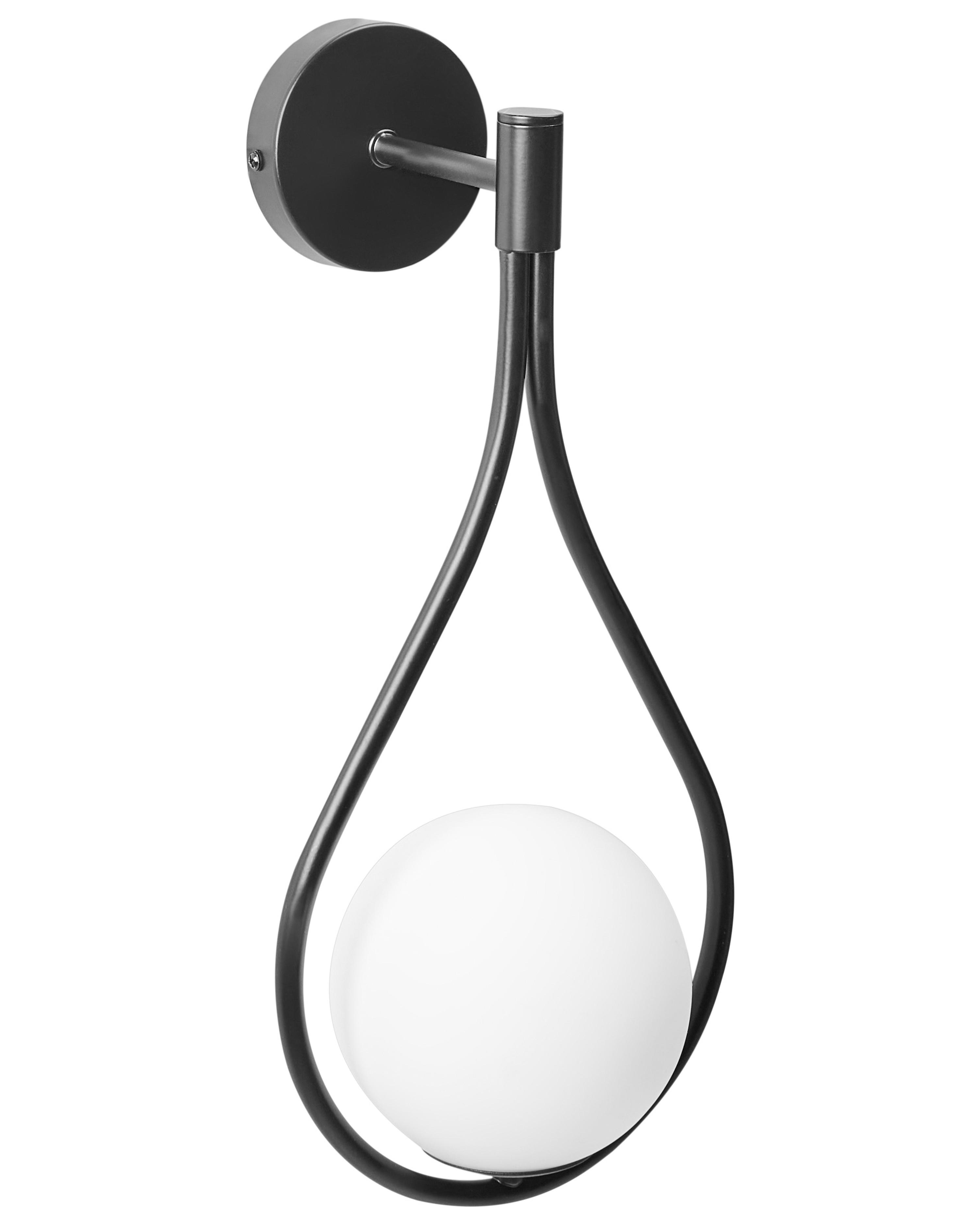 Wandlamp AUROUE Metaal Zwart