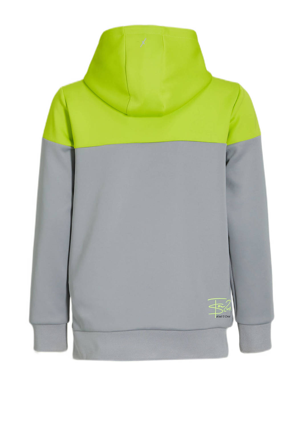 Retour Jeans hoodie Driver grijs/neon geel