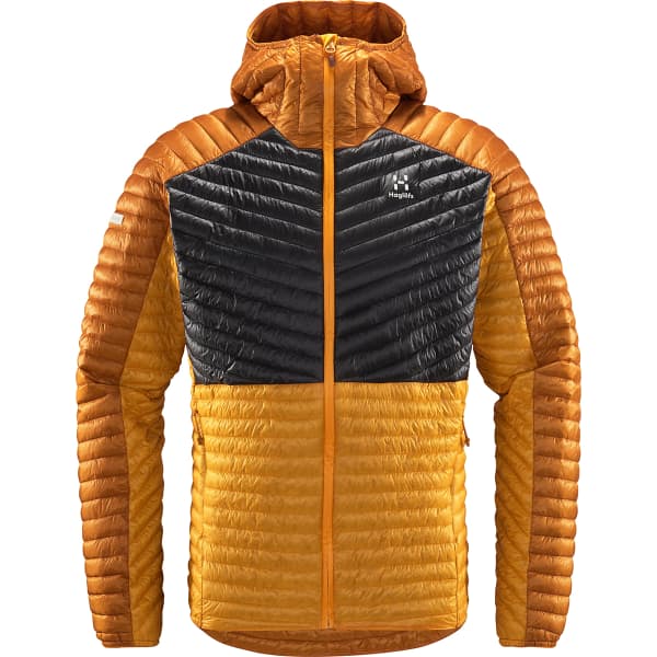 Doudoune randonnée HAGLÖFS MIMIC HOOD M SUNNY YELLOW/MAGNETITE
