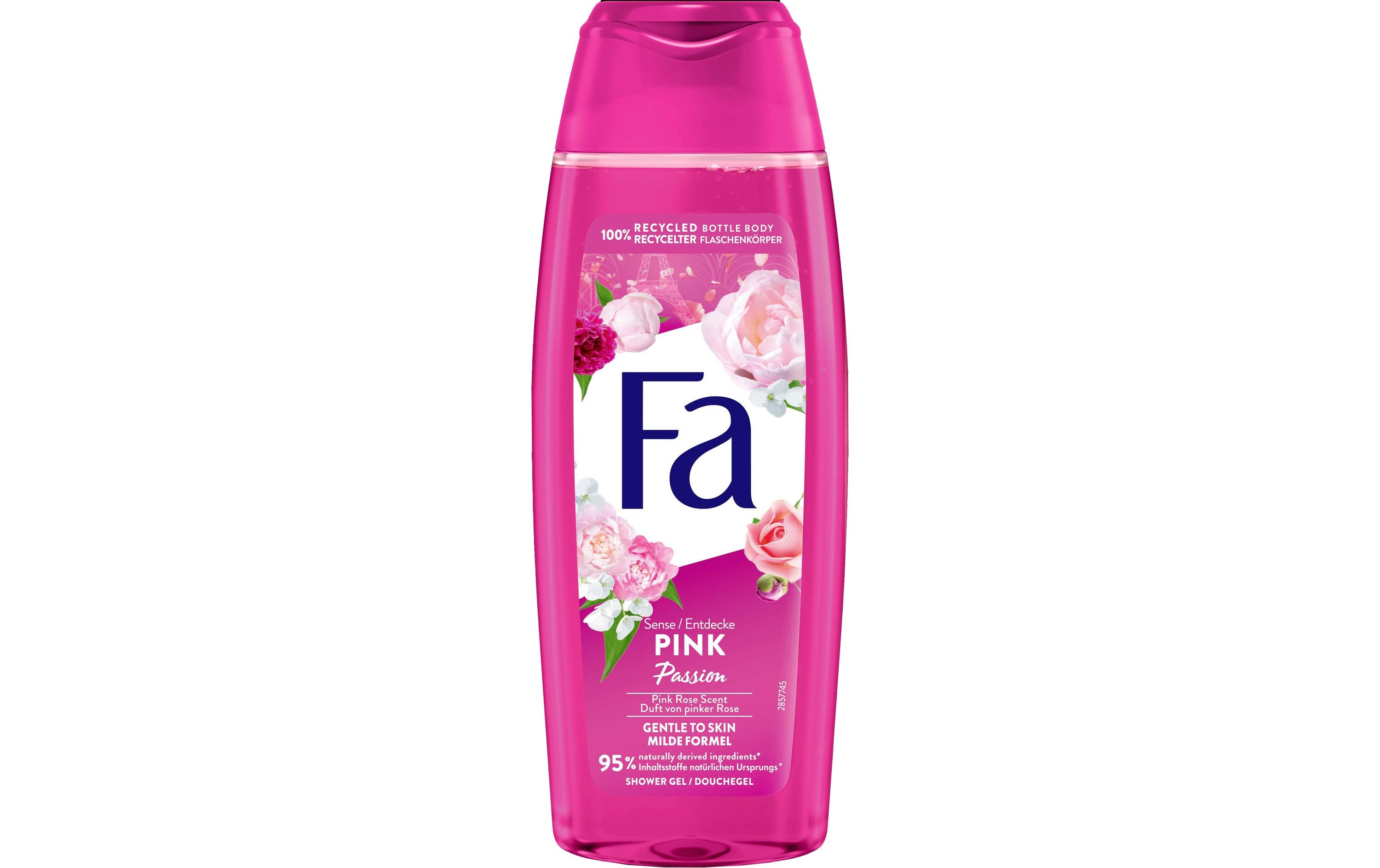 Duschgel Pink Passion 250 mlMilde Pflegedusche mit einem Duft von Rosen und Passionsblüten für ein zartes Hautgefühl