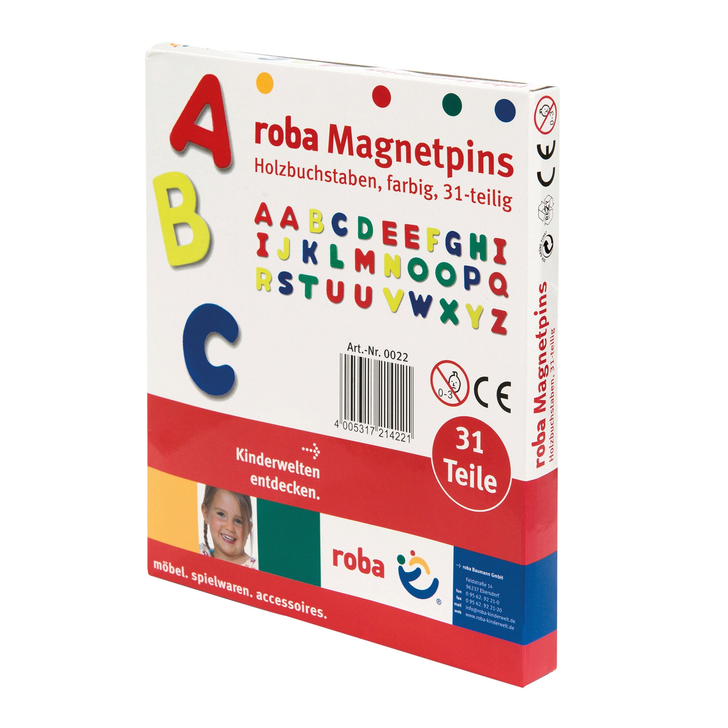 roba Holzmagnetbuchstaben 31-teilig