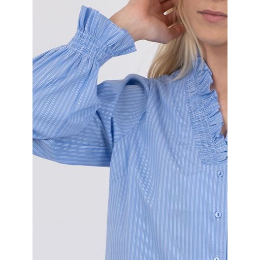 Neo Noir Brielle Stripe Skjorte, Light Blue, 40