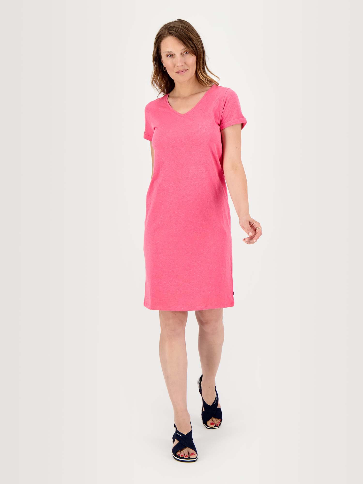 Robe Femme Jersey Coton Rose Fushia
