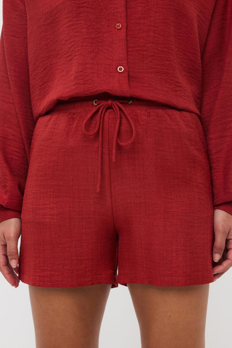 Ydence rode dames korte broek
