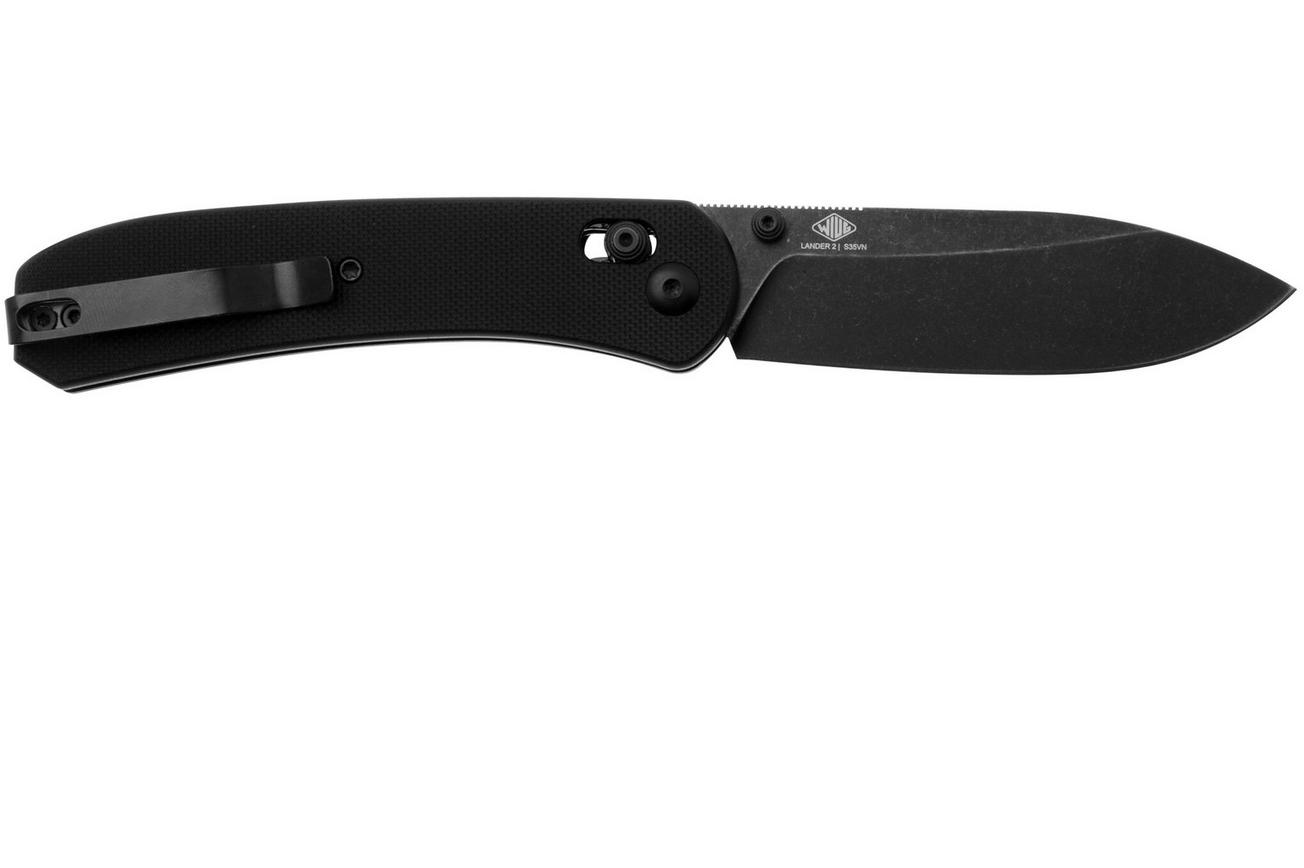 KNAFS Lander 2 EDC KNAFS-00181 Fast Swap Scales Black G10, Clutch Lock, zakmes