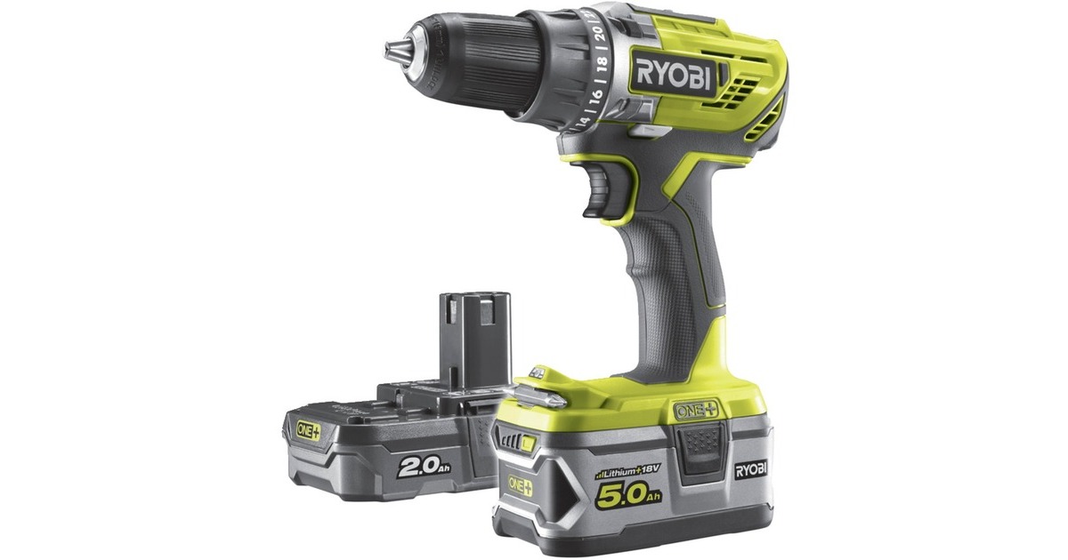 RyobiR18DD3-252S schroeftol  (Groen/zwart, Accu inbegrepen)