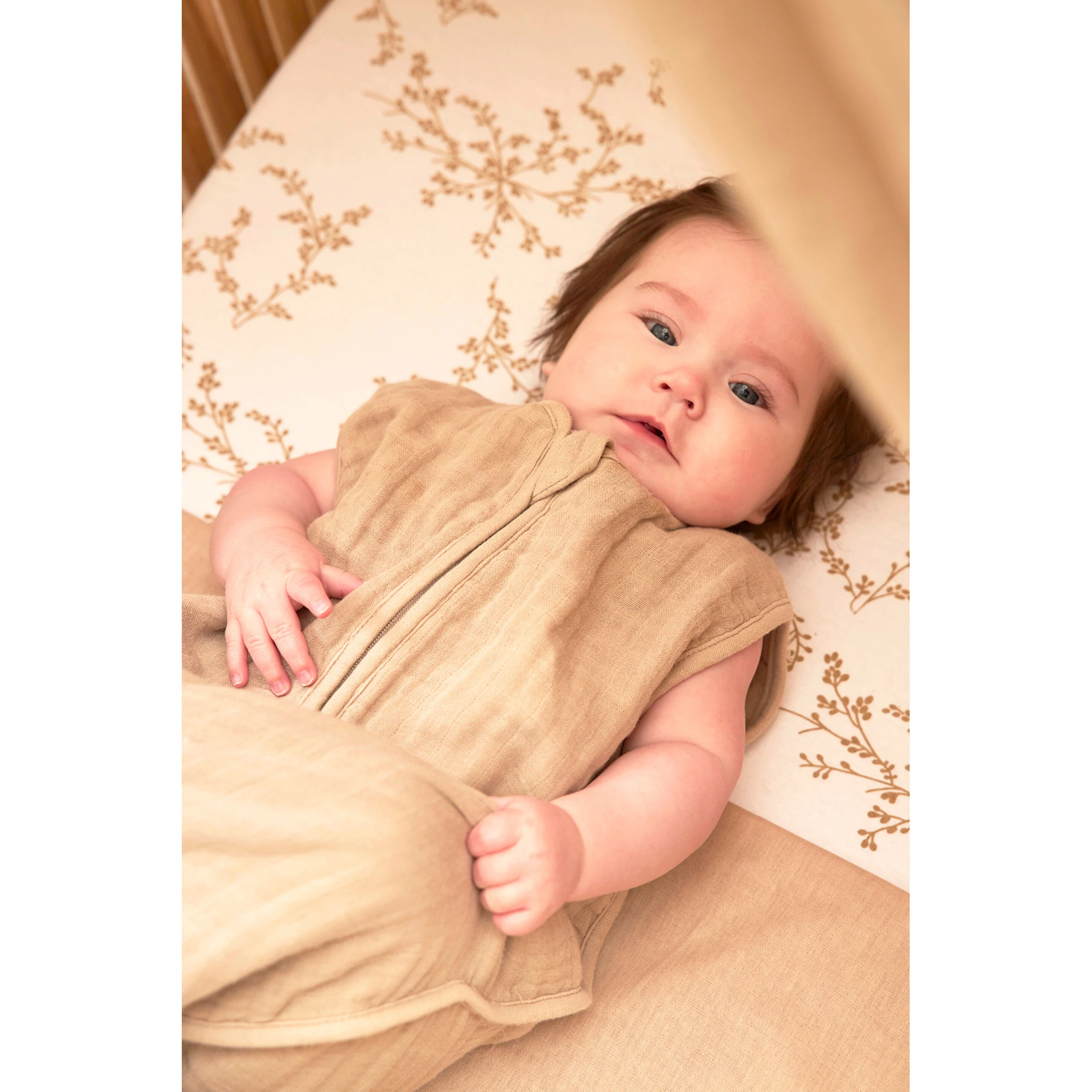 Meyco Baby Sommerschlafsack Mull 0.5 TOG Sand