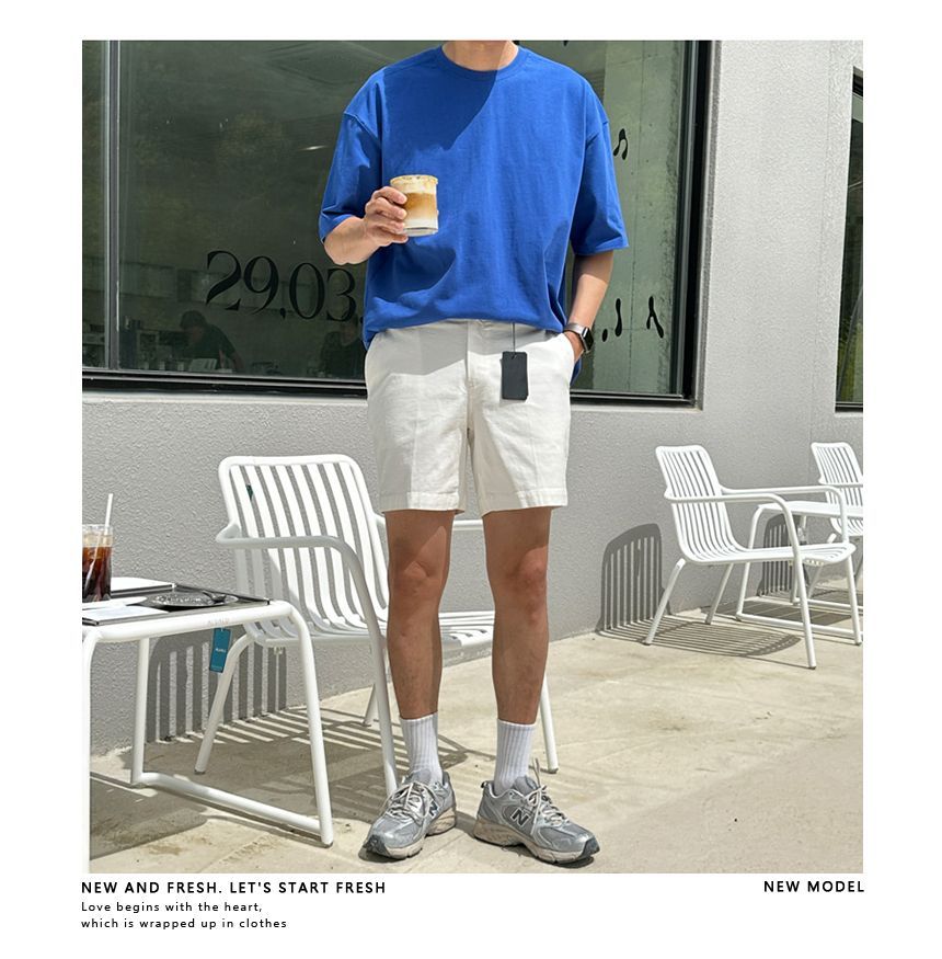 Okwano - Mid Rise Slim Fit Shorts